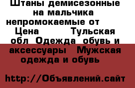 Штаны демисезонные на мальчика, непромокаемые от 12   › Цена ­ 400 - Тульская обл. Одежда, обувь и аксессуары » Мужская одежда и обувь   